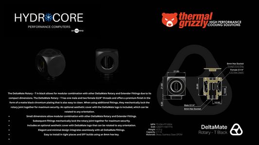 Thermal Grizzly DeltaMate Rotary T Black