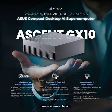 ASUS ASCENT GX10 COMPACT DESKTOP AI DGX SPARX - 1TB