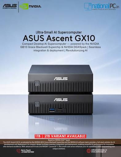 ASUS ASCENT GX10 COMPACT DESKTOP AI DGX SPARX - 1TB