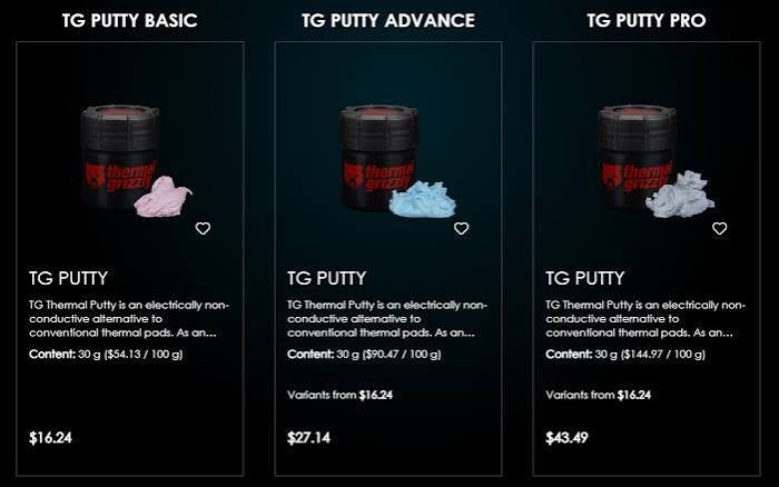 Thermal Grizzly Putty (Basic/Advance/Pro) 30 Gm